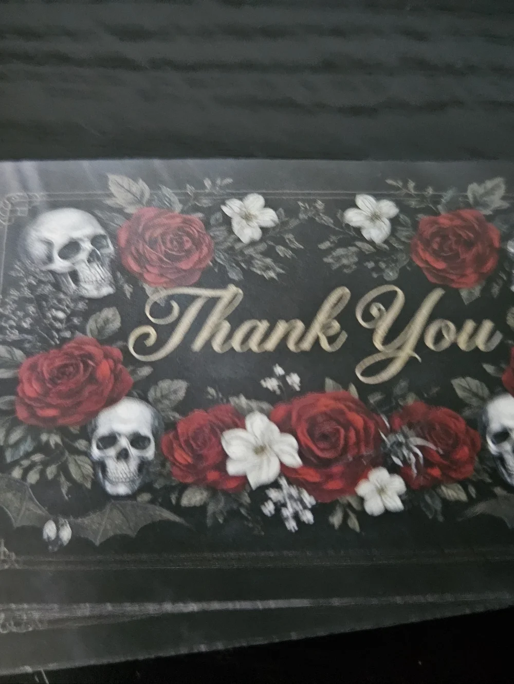 Gothic Skull & Rose 